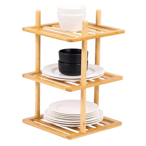 3-Tier Vertical Shoe Rack - Tall Narrow Shoe Rack Organizer for Small Spaces,Bamboo Shoen Shelf for Entryway,Closet,Corner,Doorway,Skinny Shoe Shelf Space Saving Shoe Storage (Natural, 3-Tier) - color: 3-Tier Natural