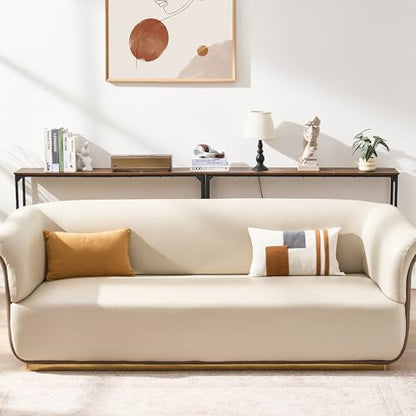 Console Table, Narrow Entryway Table, Thin Sofa Table, Behind Couch Table,for Hallway, Bedroom, Living Room, Foyer, 9.4 x 47.2 x 31.5 Inches, Rustic Brown - size: 9.4" W x 47.2" D, style: Ordinary
