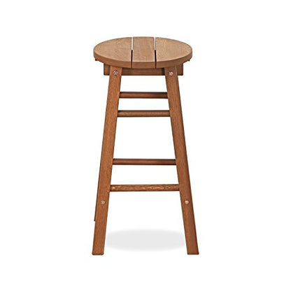 Furinno FG17629 Tioman Outdoor Hardwood Patio Furniture Promo Arch Bar Stool (Set of 2), Natural - color: Natural, size: Stool (set of 2)