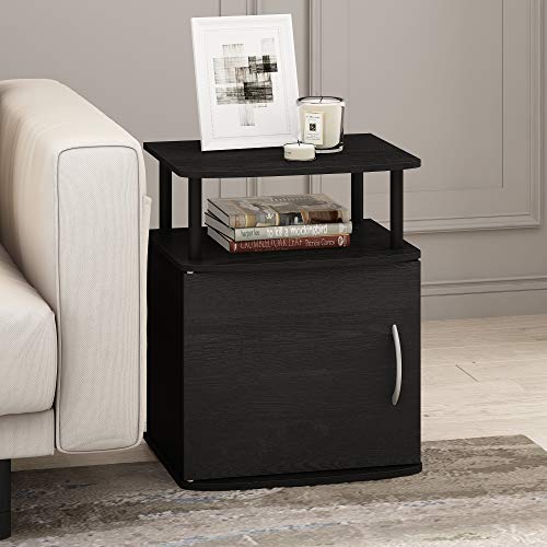Furinno Jaya End Table, One, Black Wood - color: Black, size: 1-Pack