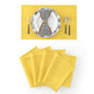 4 Piece Soft Handmade Faux Linen Place Mats Heat Resistant Dining Table Place Mats Kitchen Table Mats 12x18 Yellow - color: Yellow, size: Rectangular Placemats 12" x 18"