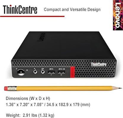 Lenovo ThinkCentre Tiny Business Desktop Mini PC, AMD Processor, 8GB RAM, 128GB PCIe SSD, 2X Display Port, USB 3.1 Gen 1, RJ-45, Wi-Fi, Windows 11 Pro, Black - size: 8GB RAM | 128GB SSD