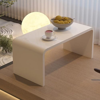 Acrylic 24" Desk-Multipurpose Modern Furniture for Use as Lap desks,Side/End Table in Living Rooms, Bedrooms and Offices,14" D x 24" W x 12" H (White) - size: White