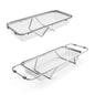 WAGENSTEIGER Extendable Dish Rack with Feet, Vegetable Colander Basket, Stainless Steel Dish or Silverware Drying Rack, Ultimate Kitchen Organizer Over the Sink (12.40 x 5.12 x 2.36 Inches) - size: 12.40 x 5.12 x 2.36 Inches