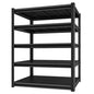 Metal Storage Garage Shelving - 5 Tier 48'' Wide 3000 Lbs Heavy Duty Utility Shelves Freestanding - Adjustable Rack Units for Kitchen Pantry Basement - 48" W x 24" D x 78" H Black - size: 48"Wx24"D-5T