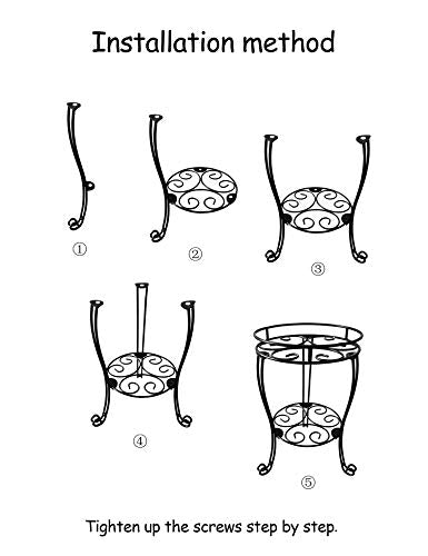 TREEZITEK 11.8 inches Diameter Tall Metal Plant Stand for Indoor or Outdoor,Heavy Duty Flower Pot Stand Rack Holds Big Heavy Plants,Black (18.9 INCHES TALL) - size: 18.9 INCHES TALL