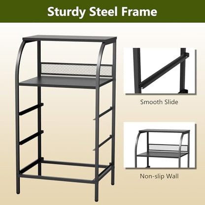 Night Stand with 3 Fabric Drawer & Metal Frame - Nightstand for Bedroom, 40LB Capacity, Sturdy Anti-Warp Design, Dustproof & Scratch-Resistant, Black 2026 - color: Black(3 Locker), size: set of 1