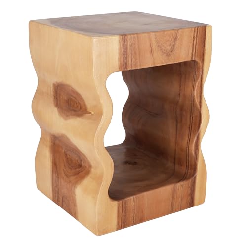 Rutledge & King Wooden End Table - Unique Wooden Side Table - Mid Century Side Table - Saur Wood Decor - Small Accent Table - Mid Century Modern - color: Natural, style: Bozeman
