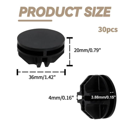 30Pcs Wire Cube Plastic Connectors, Black | Grid Cube Organizer Connector, For Modular Closet Storage, For Wire Shelving