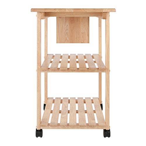 Winsome Mario Kitchen Cart | Rolling Utility & Serving Cart with Wheels for Snacks, Drinks, Kitchen Essentials, Storage & Organization for Home, Apartment