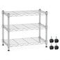 Simple Deluxe 3-Tier Storage Shelves, 750 Lbs Loading Capacity, 24.02" W x 13.78" D x 21.97" H Shelving Unit for Garage, Pantry and Kitchen, Chrome - size: 3-Tier, 24"W x 14"D x 22"H, style: 1 Pack