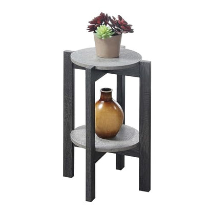 Modern Plant Stand Indoor Outdoor - Minimalist Design, Sturdy Metal, 23.5" Height, Home Decor