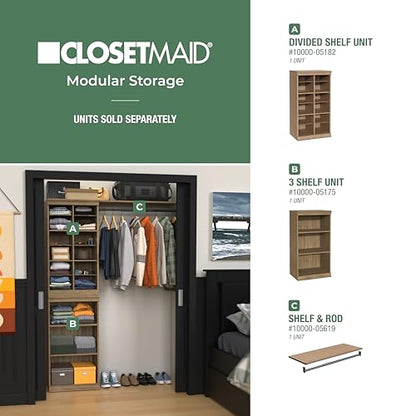 ClosetMaid Modular Storage 12-Shelf Unit with Dividers, Sand - color: Sand