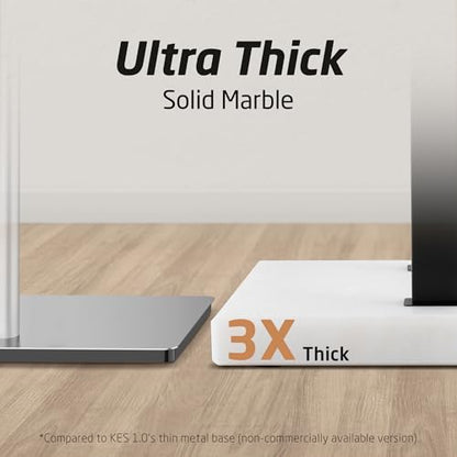 KES Standing Towel Rack, 37", Marble Base, 304 Stainless Steel, Matte Black | Equal-Height, Fits Large Bath Towels, 8.23 Lbs Weighted Marble Base, T-Shaped 18/8 Stainless Steel Rust Resistant, Bathroom - color: White Marble & Black Bar, size: 37" H (Equal