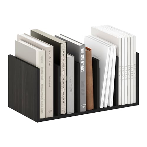 Furinno HERMITE Desk File Folder Organizers, 5-Space Vertical Desktop Office Organization Racks, Desk Top Display Book Shelf, for Paper, Office Supplies, Magazine, Espresso - color: Espresso, size: 16.3-Inch