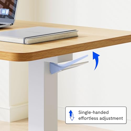 FLEXISPOT Adjustable C Table with Wheels, Mobile Snack Side End Table Sofa Couch Bedside Table Laptop Rolling Cart TV Tray Night Stand Small Space Side Table,(27.6" W x 15.7" D,Maple) - color: Maple, size: 28x16