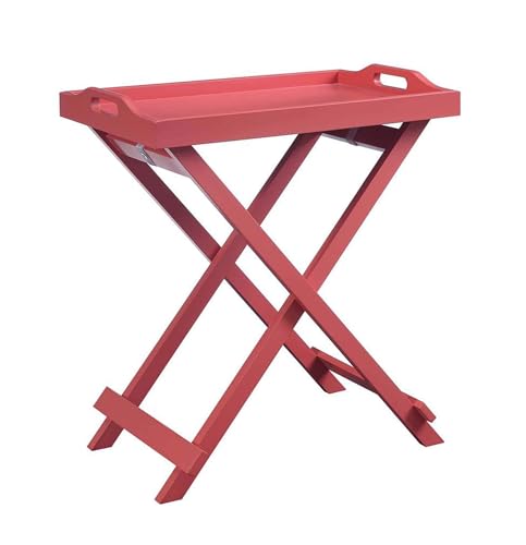Convenience Concepts Designs2Go Tray Table, Coral - color: Coral