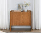 Mid Century Modern Sideboard Buffet Cabinet,Small Storage Cabinet with Outlet Holes for Living Room, Kitchen, Entryway, Hallway 34" Brown Ebony - color: Brown Ebony