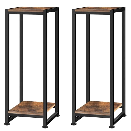 Lilybud--lily 2-Pcak Plant Stand Indoor, 31.5'' Tall Wood Plant Stands Heavy Duty Pedestal Stand for Indoor Outdoor, Modern Corner Flower Stand for Patio, Living Room, Balcony - size: 31''-2P