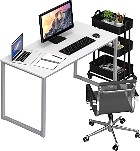 SHW Mission 40-Inch Home Office Computer Desk, White - color: White, size: 40-Inch