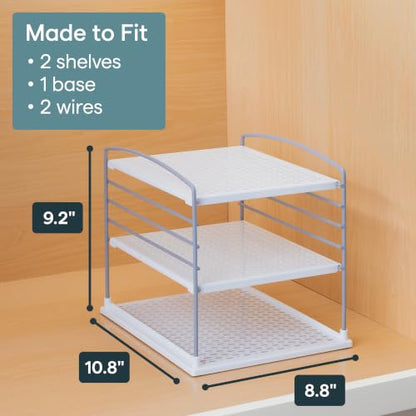 YouCopia UpSpace Adjustable Box Organizer for Foil Wrap and Kitchen Cabinet Storage, Original, White - size: Small Classic