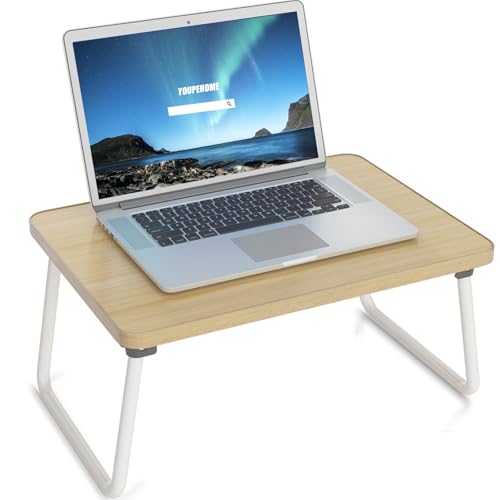 Foldable Lap Desks Laptop Tray for Bed or Couch,Portable Breakfast Serving Tray with Folding Legs,Lightweight Mini Table, Laptop Stand for Working, Reading and Writing,Beige - color: Yellow