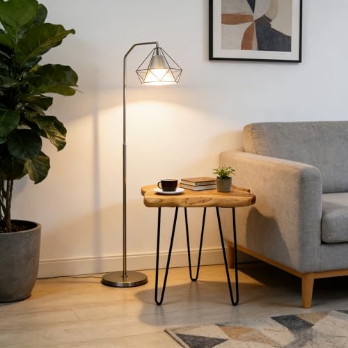 Rustic Solid Wood Live Edge Style End Table, Natural Wood Side Table with Hairpin Legs, Small Irregular Side Table for Living Room, Bedroom, Farmhouse Decor, 16" L x 12" W x 17" H - size: 16" L x 12" W x 17" H
