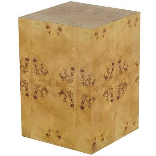 Deco 79 Wood Side End Accent Table Square Cube End Table with Wood Grain Patterns, Side Table 16" x 16" x 23", Brown - color: Brown, size: 16" x 16" x 23"