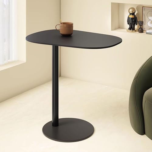 C Shaped End Table Small Side Tables Living Room, Metal Coffee Accent Table | Outdoor C Table Narrow Sofa Table, Couch Tables That Slide Under, TV Trays Bedside Nightstand for Bedroom Patio Small Spaces