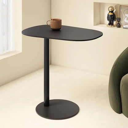C Shaped End Table Small Side Tables Living Room, Metal Coffee Accent Table | Outdoor C Table Narrow Sofa Table, Couch Tables That Slide Under, TV Trays Bedside Nightstand for Bedroom Patio Small Spaces