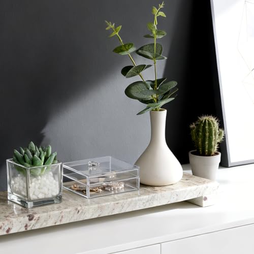 Marble Tray Pedestal Stand, 16"x4" Marble Vanity Tray with Feet for Bathroom Counter, Rectangular Marble Riser for Kitchen Sink, Soap Dispenser Perfume Jewelry Stone Organizer (River White) - color: River White