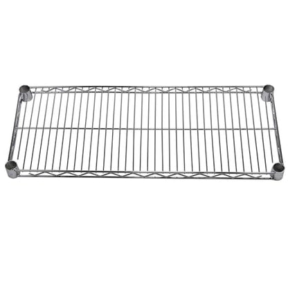 Shelving Inc. 12" d x 30" w Chrome Wire Shelving with 2 Tier Shelves, Weight Capacity 800lbs Per Shelf - size: 12"d x 30"w x 14"h