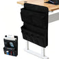 Desk Side Storage, Sesktop Storage Pouch, Drill-free Laptop Holder, Clip-on Multifunctional Laptop Stand with Pen Holder, Hanging Desktop Storage Rack for Home Offices