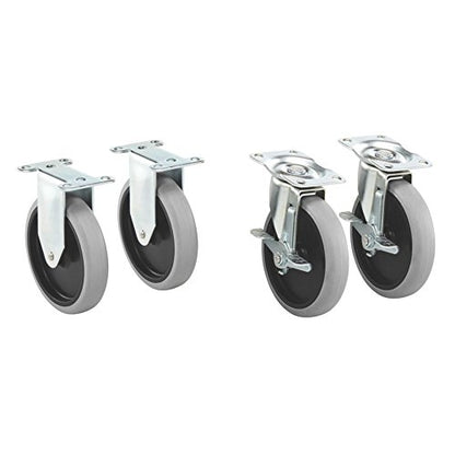 Rubbermaid Commercial Products Heavy Duty Adaptable Utility Cart Replacement Casters, Pack of 4