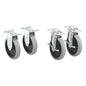 Rubbermaid Commercial Products Heavy Duty Adaptable Utility Cart Replacement Casters, Pack of 4