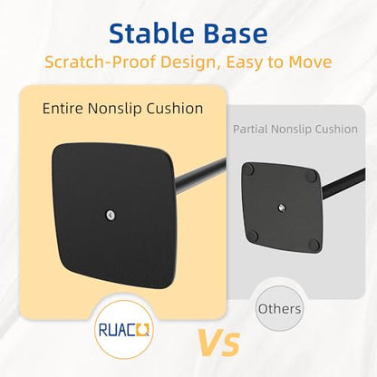 RUACQ Hand Towel Holder for Bathroom,12 inch S-Shape Towel Holder Stand, Stainless Steel and Aluminium Standing Towel Rack for Kitchen Vanity Countertop (Matte Black) - color: Black