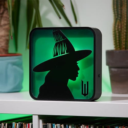 Numskull Official Wicked Acrylic Elphaba the Witch Desk Lamp Wall Light for Bedroom, Office, Home, Study, Work - for Fans of Collectible Movie Merchandise - color: Wicked Elphaba