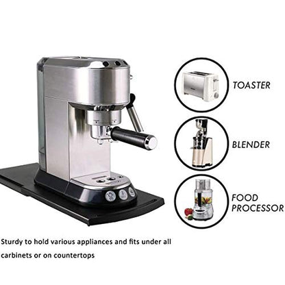 HauSun Handy Sliding tray Sliding Tray Mat for Coffee Maker,Kitchen Appliance Moving Caddy,Countertop Stoage for Air Fryer, Blender, Stand Mixer,Food Processors,2 Sets - size: 2 sets