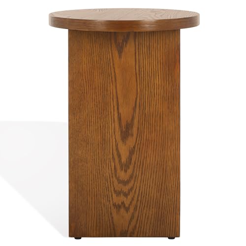 SAFAVIEH Couture Collection Bonaclara Medium Oak Brown 2-Leg Accent Table - color: Medium Oak