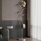 Coat Rack Freestanding Metal Coat Tree with 8 Rubber Wood Hooks | Heavy Duty Standing Coat Rack, Stainless Steel Marble Base, Coat Hanger Stand for Bedroom Entryway Hallway, Hat, Bags - color: A