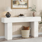 63 Inch Long Console Table for Entryway, Farmhouse Wood Rectangular Sofa Table Behind Couch Table, Narrow Entryway Table for Living Room, Entrance, Hallway, Foyer, Easy Assembly (Classic White) - color: Classic White