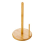 Wood Paper Towel Holder, Wooden Paper Towel Holder Countertop with Wooden Base, Kitchen Roll Holder Paper Towel Stand Countertop & Roll Organizer for Table, Free-Standing Kitchen Roll Holder