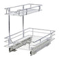 HOLDN’ STORAGE Under Sink Organizers and Storage, 11" W x 18" D x 15" H | 2-Tier Under-Sink Organizer, Full-Extension Slides, Keeps Cleaning Supplies, Bottles & Essentials Easy To Reach - size: 11" W x 18" D