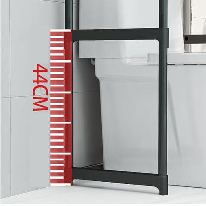 CuisinSmart 3-Tier Over The Toilet Rack, Metal Bathroom Shelves, Over The Toilet Storage, Freestanding Above Toilet Shelf for Bathroom, Laundry, Balcony, Space Saver, White - color: White