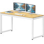 SHW 55-Inch Commercial-Grade Office Computer Desk, Oak - color: Oak, size: 55-Inch