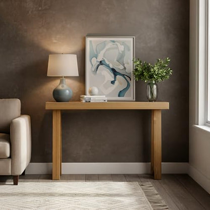 Plank+Beam Classic Console Table, 36 Inch, Pecan | Non-Toxic Finishes, Versatile Design, Elegant Details, Easy Assembly, Quick Setup, Solid Wood - color: Pecan, size: 36" Console Table