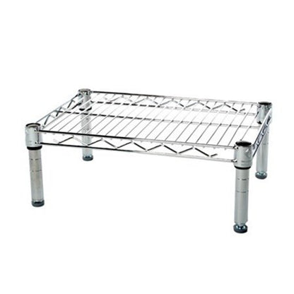 Shelving Inc. 12" d x 18" w Chrome Wire Shelving with 1 Tier Shelf, Weight Capacity 800lbs Per Shelf - size: 12"d x 18"w x 6"h