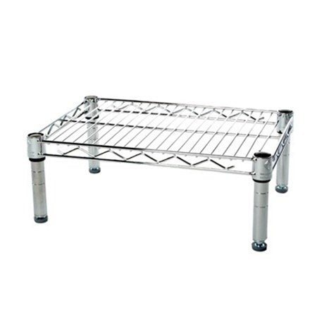 Shelving Inc. 12" d x 18" w Chrome Wire Shelving with 1 Tier Shelf, Weight Capacity 800lbs Per Shelf - size: 12"d x 18"w x 6"h