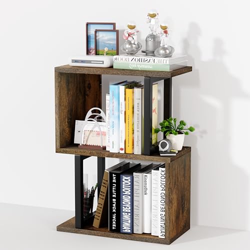 Desk Organizer & Desk Hutch Shelf, Wood, Rustic Brown | Dorm Desk Hutch, 3-Tier, Desktop Organizer Shelf Storage Unit, for Home, Dorm, Office - color: Brown