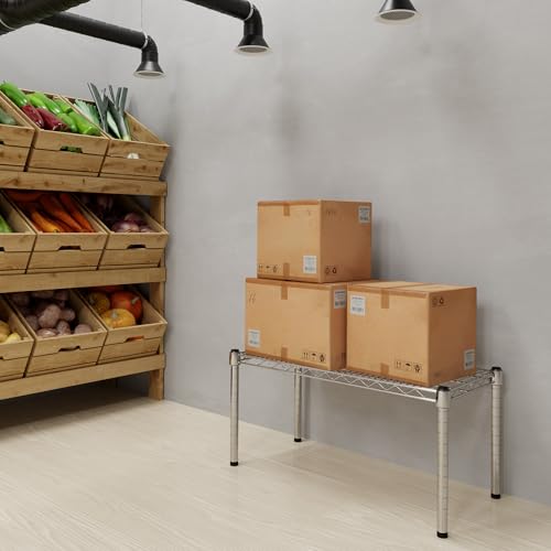 14" Deep x 30" Wide x 14" Height Wire Shelving Kit | 1-Tier | NSF Commercial Storage Rack Unit - size: 14" Deep x 30" Wide